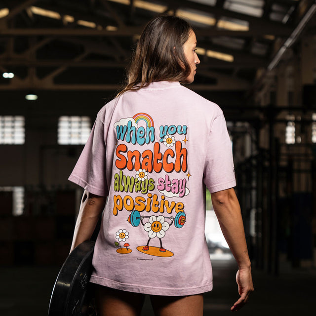 Cocowod ropa crosstraining Camiseta Mujer modelo When You Snatch | Oversized