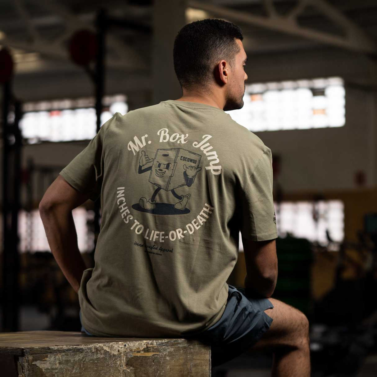 Cocowod ropa crosstraining Camiseta Hombre modelo Box Jump | T-Shirt