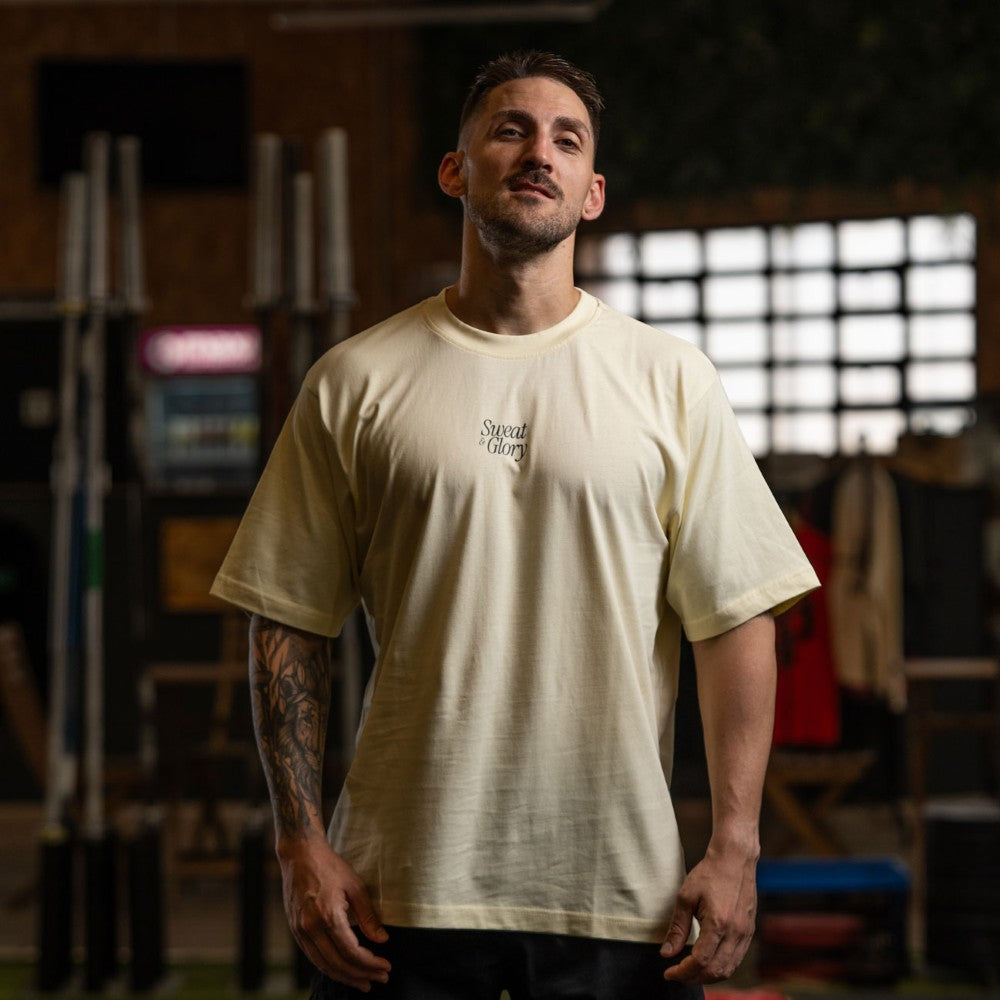 Cocowod ropa crosstraining Camiseta Unisex modelo Sweat & Glory | Oversized