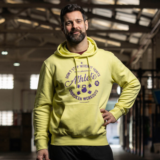 sudadera hoodie capucha cremallera oversized hombre algodón crosstraining ropa cocowod atleta