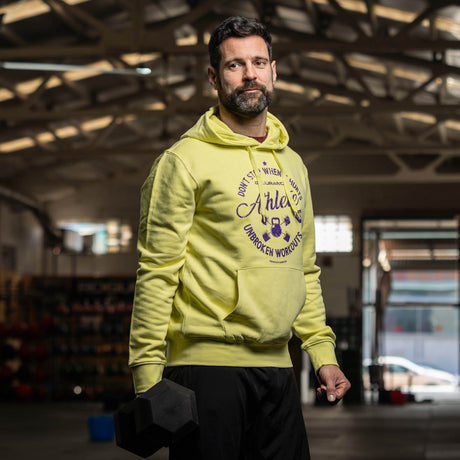 sudadera hoodie capucha cremallera oversized hombre algodón crosstraining ropa cocowod atleta